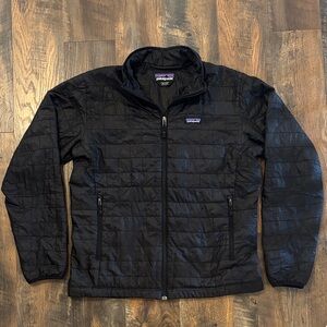 Patagonia Nano Puff Black Jacket Large